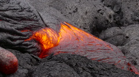 4K RAW Lava Flow By Day 54 Stock Footage 58888444