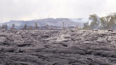 4K RAW Lava Flow LandScape 03 Stock Footage 58888429
