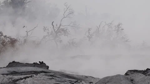 4K RAW Lava Flow LandScape 06 Stock Footage 58889352