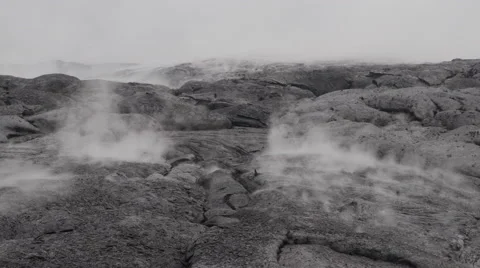 4K RAW Lava Flow LandScape 05 動画素材 58890026