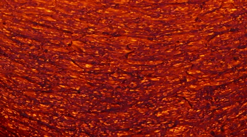 4K RAW Lava Flow Night 18 Stock Footage 58892004