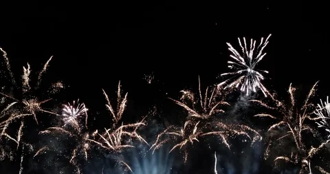 4K - Real firework scene Stock Footage 98700360
