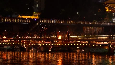 4K Real Shot of Traditional Intangible Cultural Heritage Iron Flower with Sp Video stock 334597043