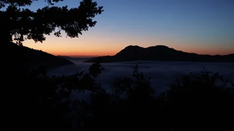 4K Real Time of dusk sky silhouetting An... | Stock Video | Pond5