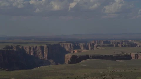 4K Real Time Long Shot of the Little Colorado River Gorge on a sunny summer day Stock Footage 159852829