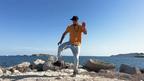 4K Real Time - Professional dancer Stock Footage 203846621