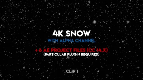 4K Realistic Snow Project File Stock After Effects