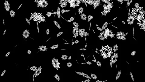 4K Realistic Snowfall with the winter background, falling snowflakes Stock Footage 285313745
