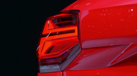 4K rear light close up shot Stock-Footage 62775434