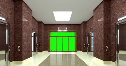 4k. Reception desk and lobby in modern gym Stock Footage 73132813