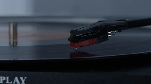 4K record player needle Stock Footage 107074629