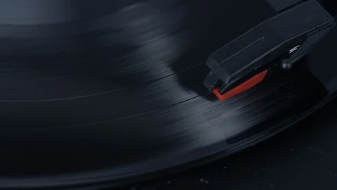 4K record player vinyl Stock Footage 107074533