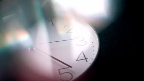 4K Recording of Elegant Clock with Subtle Luminous Halo Stock Footage 319611145