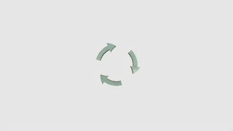 4K Recycling Arrows Loop Animation Stock-Footage 318124033