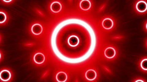 4k, red abstract loop background, white pulsating circles Stock Footage 48825692