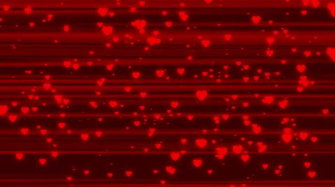 4k, red abstract loop background, particle heart Stock Footage 48825969