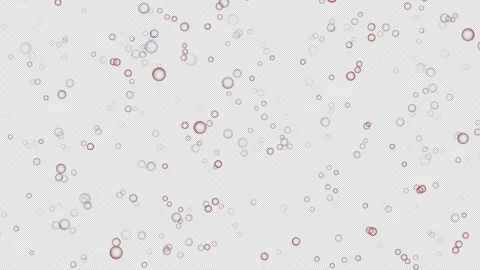 4k red and blue bubbles video, transparent background Stock Footage 259371452