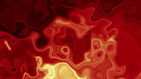 4K Red and Orange Marble Liquid Animation, Fluid Art Design Background Loop Video stock 272320213