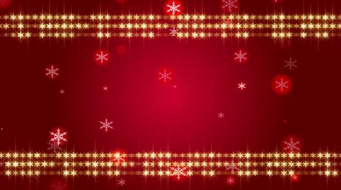 4k, red background and frame snowflake, loop Stock Footage 43760356