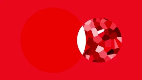 4K Red Circle Animation |Loopable Stock Footage 129791740
