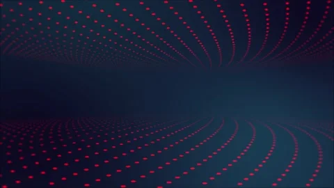 4K red dots motion loop background. Digital animation background Stock Footage 183673778