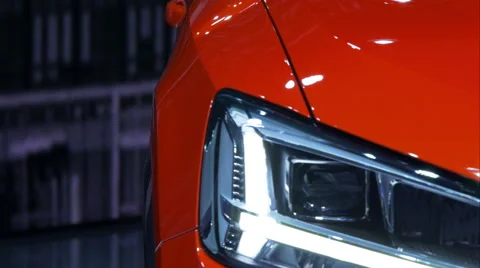 4K red luxury car Stock Footage 61597447