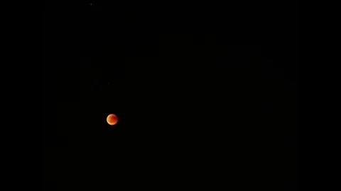 4K, red moon eclipse timelapse Stock Footage 98756083