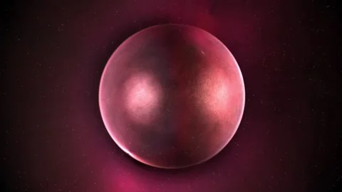 4k Red Planet Sphere Moving Background Stock Footage 313856801