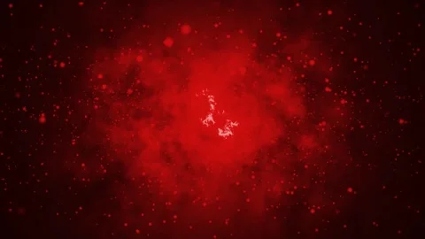 4K Red Space Storm Particles Background Stock Footage 276635678