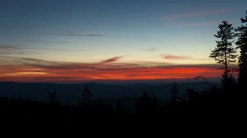 4K Red sunset Stock Footage 126014062