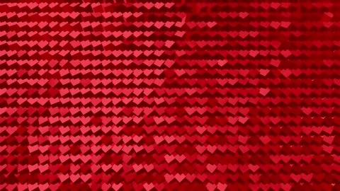 4K red Twinkling cubes Lights Show Loopable Party Animation VJ Christmas Stock Footage 144788774