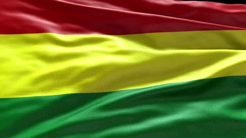 4k render Bolivia Flag video waving in wind Bolivia Flag Wave Loop waving in win Video stock 246418377
