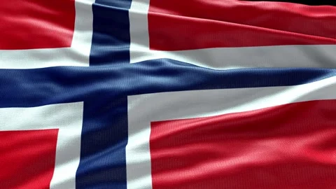 4k render Bouvet Island Flag video waving in wind Bouvet Island Flag Wave Loop w Stock Footage 246418316
