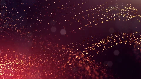 4k render of glow particles as abstract seamless dynamic background with depth Stock Footage 90525425