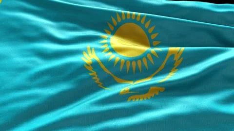 4k render Kazakhstan Flag video waving i... | Stock Video | Pond5