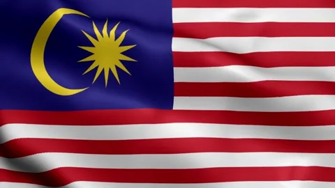 Malaysia Flag Wave Stock Video Footage | Royalty Free Malaysia Flag ...