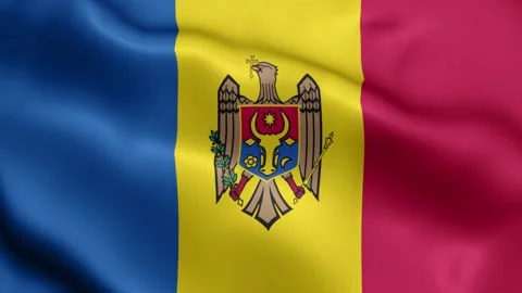 4k render Moldova Flag video waving in wind Moldova Flag Wave Loop waving in win Stockbeeldmateriaal 245420179