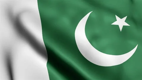 4k render Pakistan Flag video waving in ... | Stock Video | Pond5