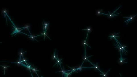 4K rendered computer generated video abstract moving background. Triangles, dots Stock Footage 108126690