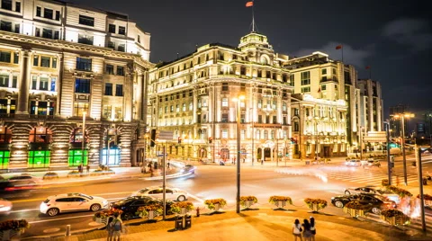 4k resolution The bund of Shanghai Video stock 41824114