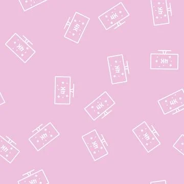 4k resolution computer display line seamless pattern Stock Illustration