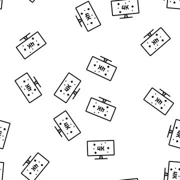4k resolution computer display vector seamless pattern イラスト素材