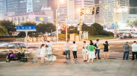 4k resolution Crossroad timelapse Stock Footage 41842527