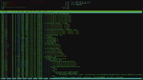 4k resolution Hacker 's computer screen Stock Footage 70334764