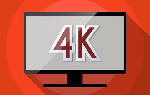 4k resolution Stock Illustration