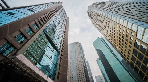 4k resolution Office buildings time lapse Stock Footage 41032008