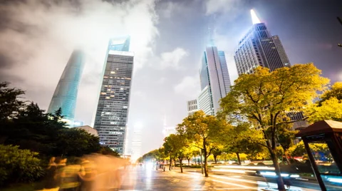 4k resolution Shanghai skyline Stock Footage 40651533