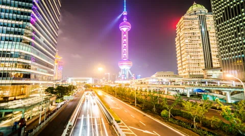 4k resolution Shanghai skyline Stock Footage 40654705