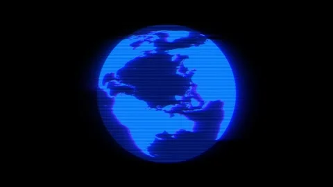 4K resolution, Tech Earth Globalization networking Stock Footage 297088104