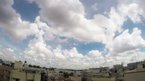 4K resolution time-lapse video of clouds moving Stock Footage 162900149